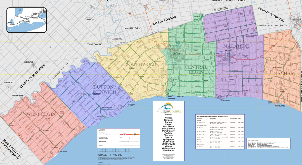 Elgin County after reforms of 1997